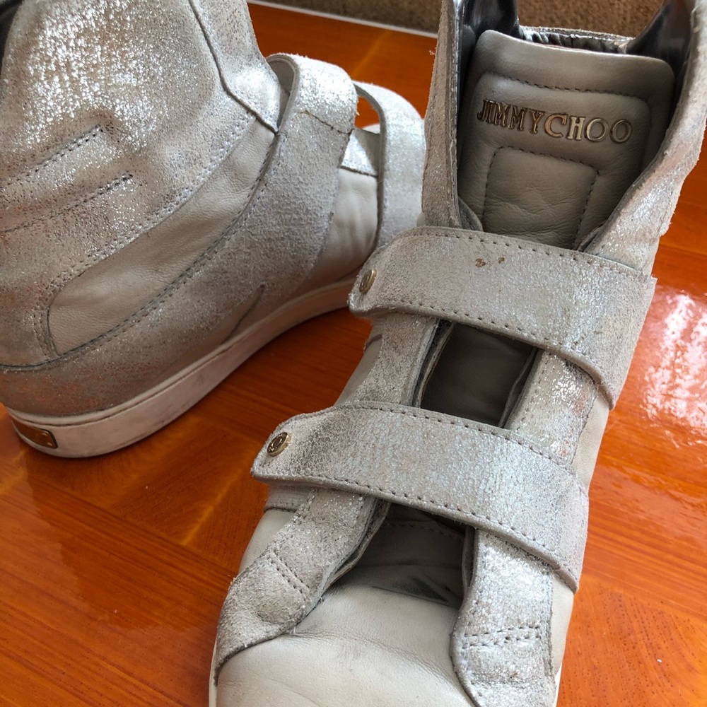 Jimmy Choo Yazz Metallic Sneakers